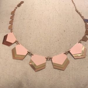 Express pink and tri-color necklace!